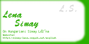 lena simay business card